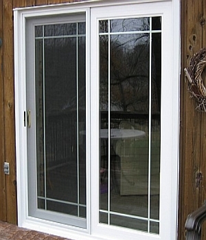 Prime Sliding Patio Door with Grooved Glass