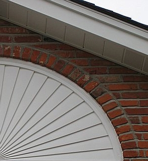 Soffit and Fascia Coverup with Brick